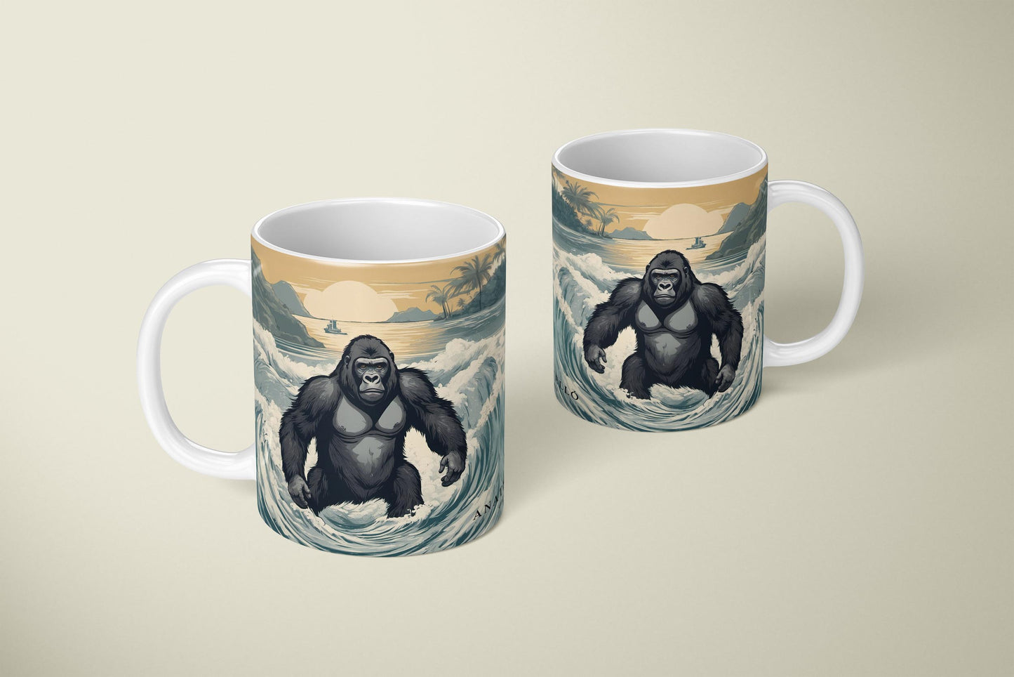 Gorilla Apocalypse Mug - 11oz Ceramic Mug