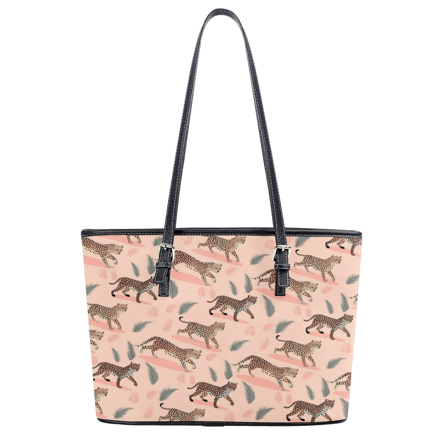 Pink Leopard Pattern Shoulder Bag