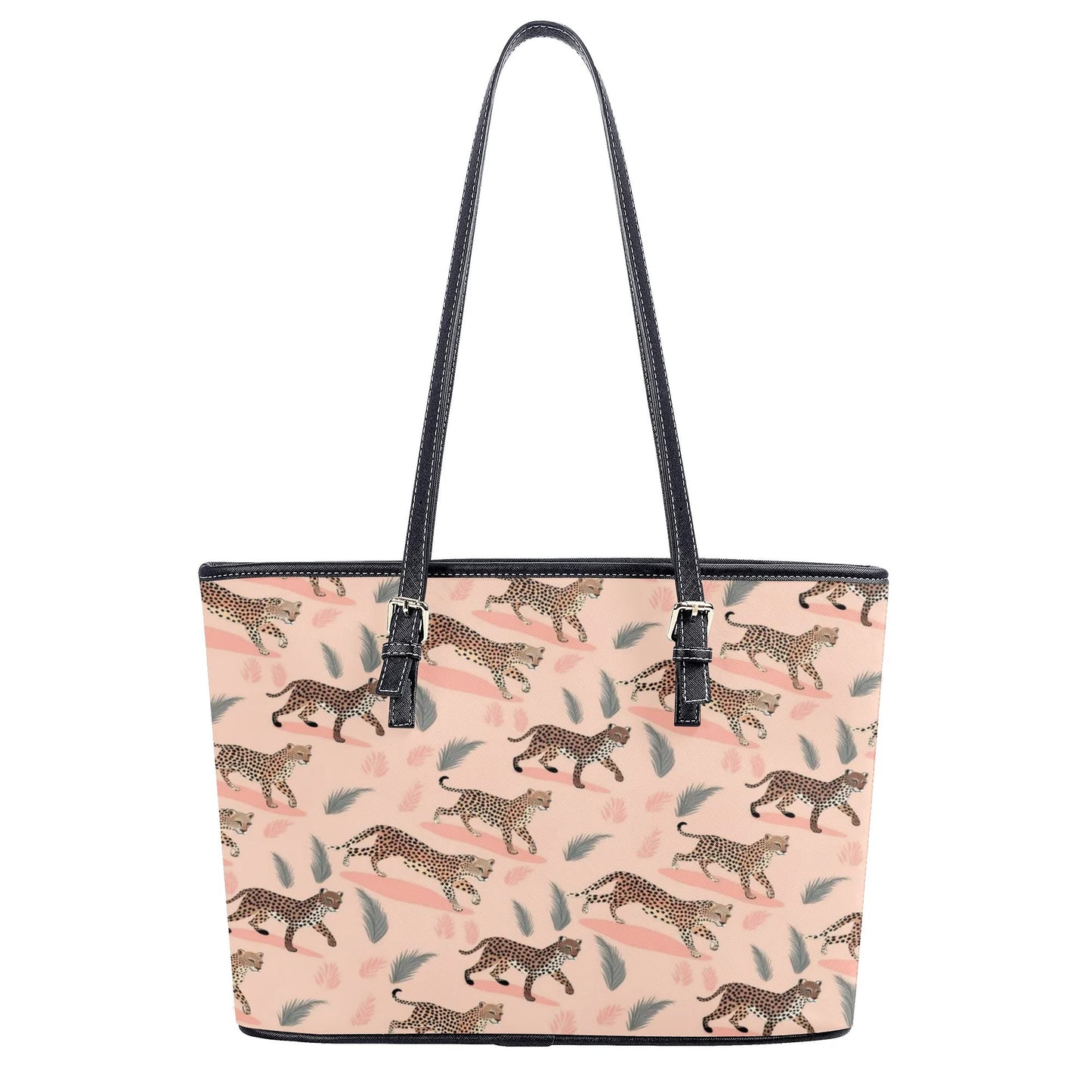 Pink Leopard Pattern Shoulder Bag