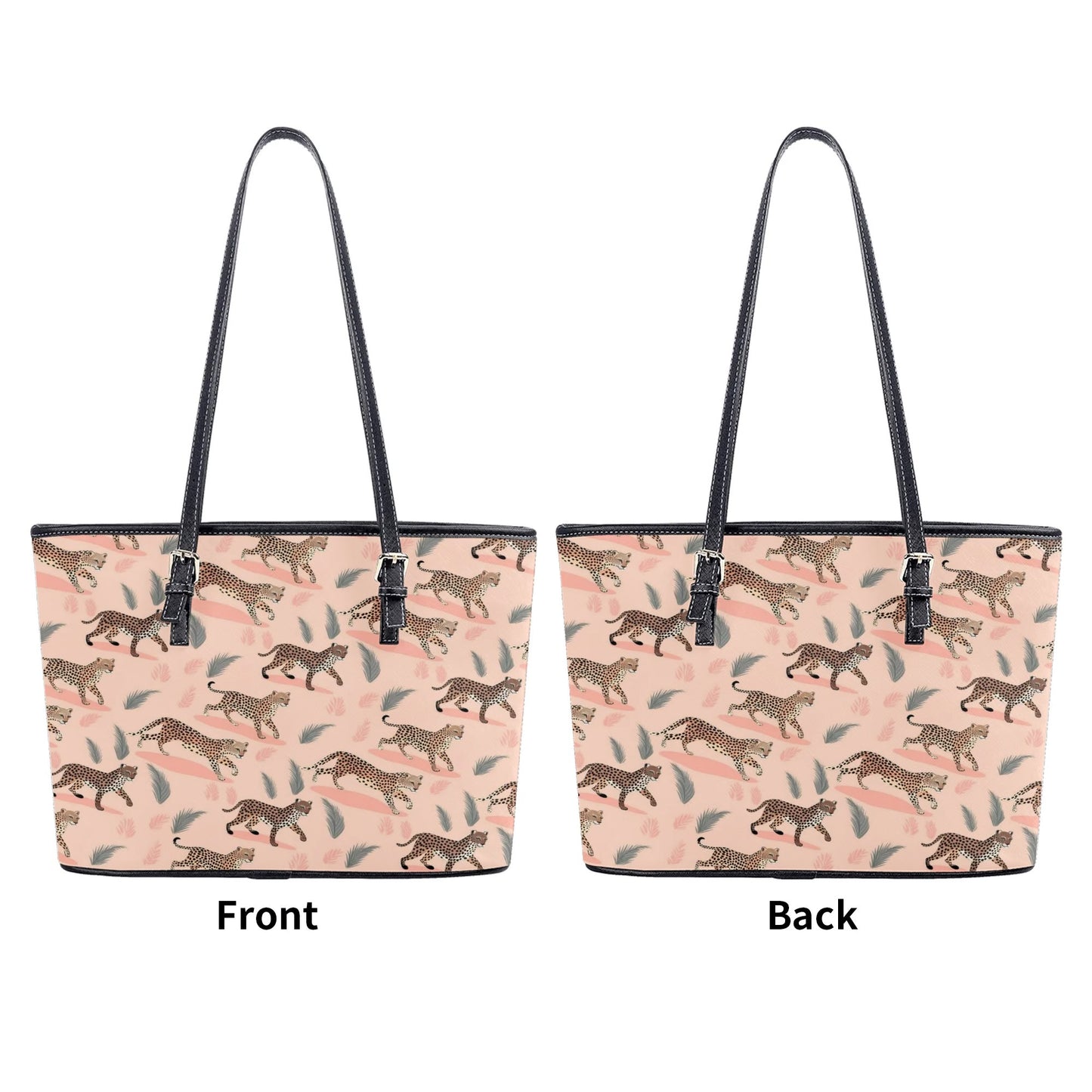 Pink Leopard Pattern Shoulder Bag
