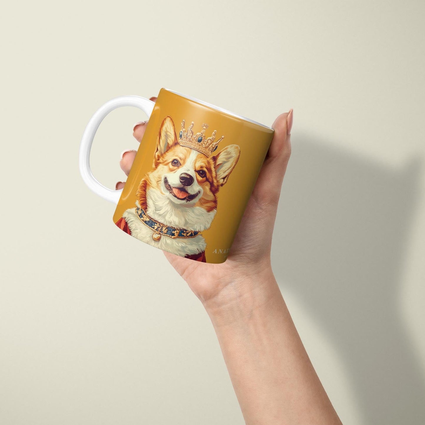 Corgi Royalty Orange Coffee Mug - 11oz Ceramic Mug