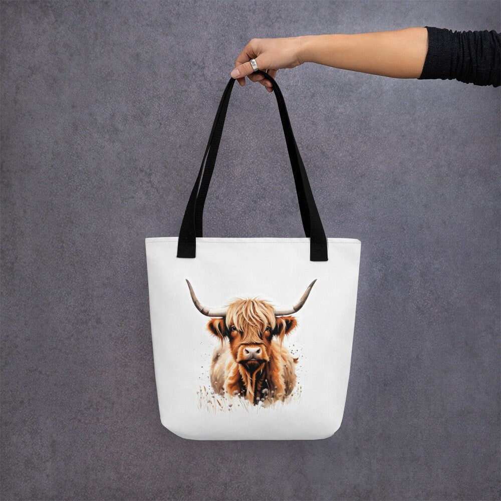 Tote Bag Shopping bag with cute animal on the front