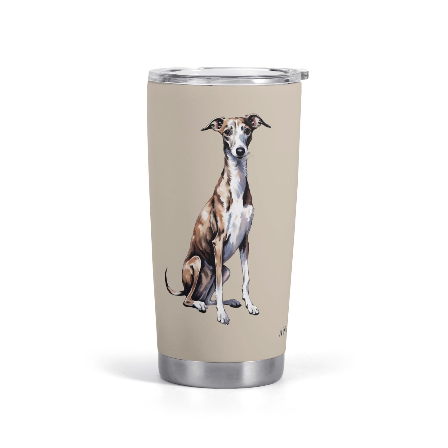 Greyhound Sitting Stainless Steel 20oz Tumbler