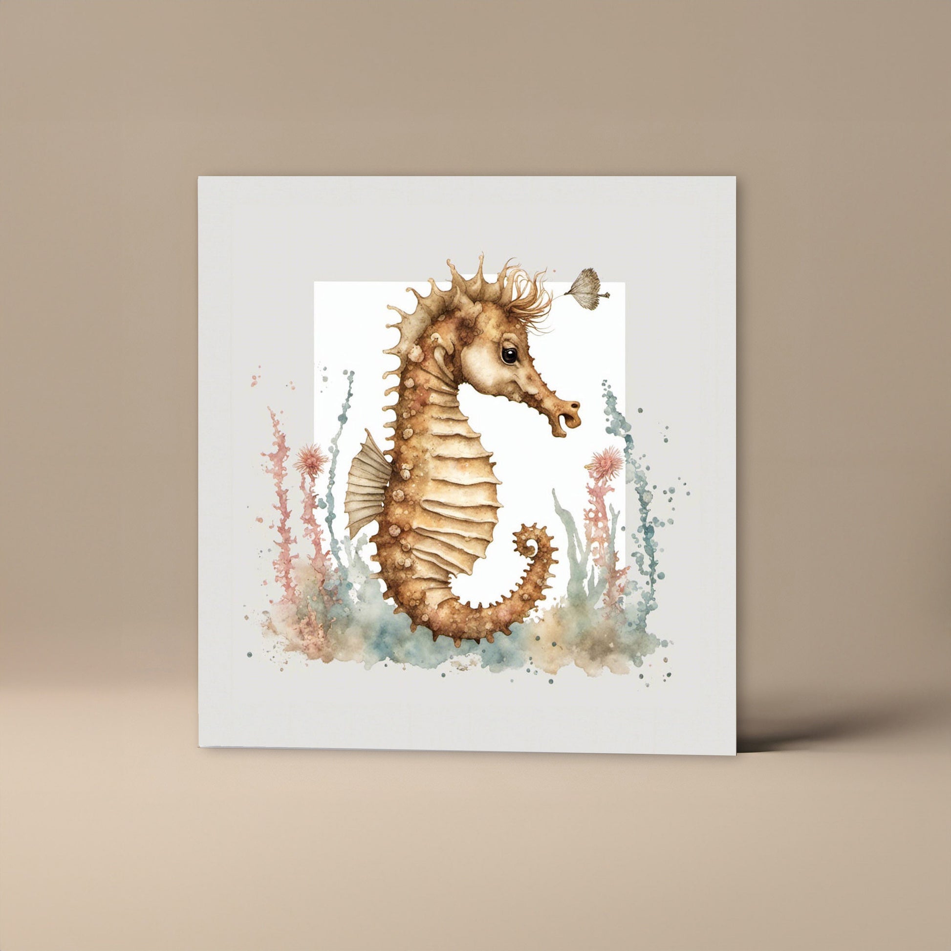 Cute baby Seahorse Greetings card