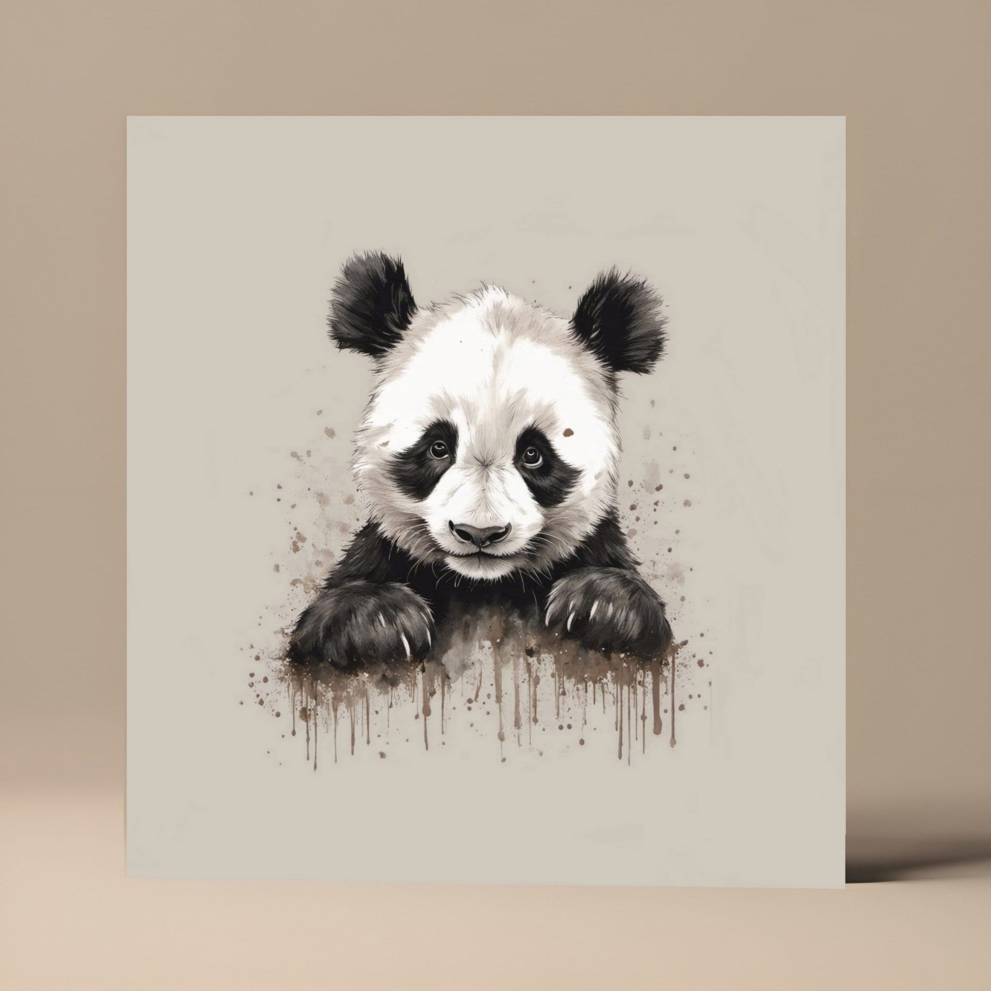 Cute Panda Greetings card