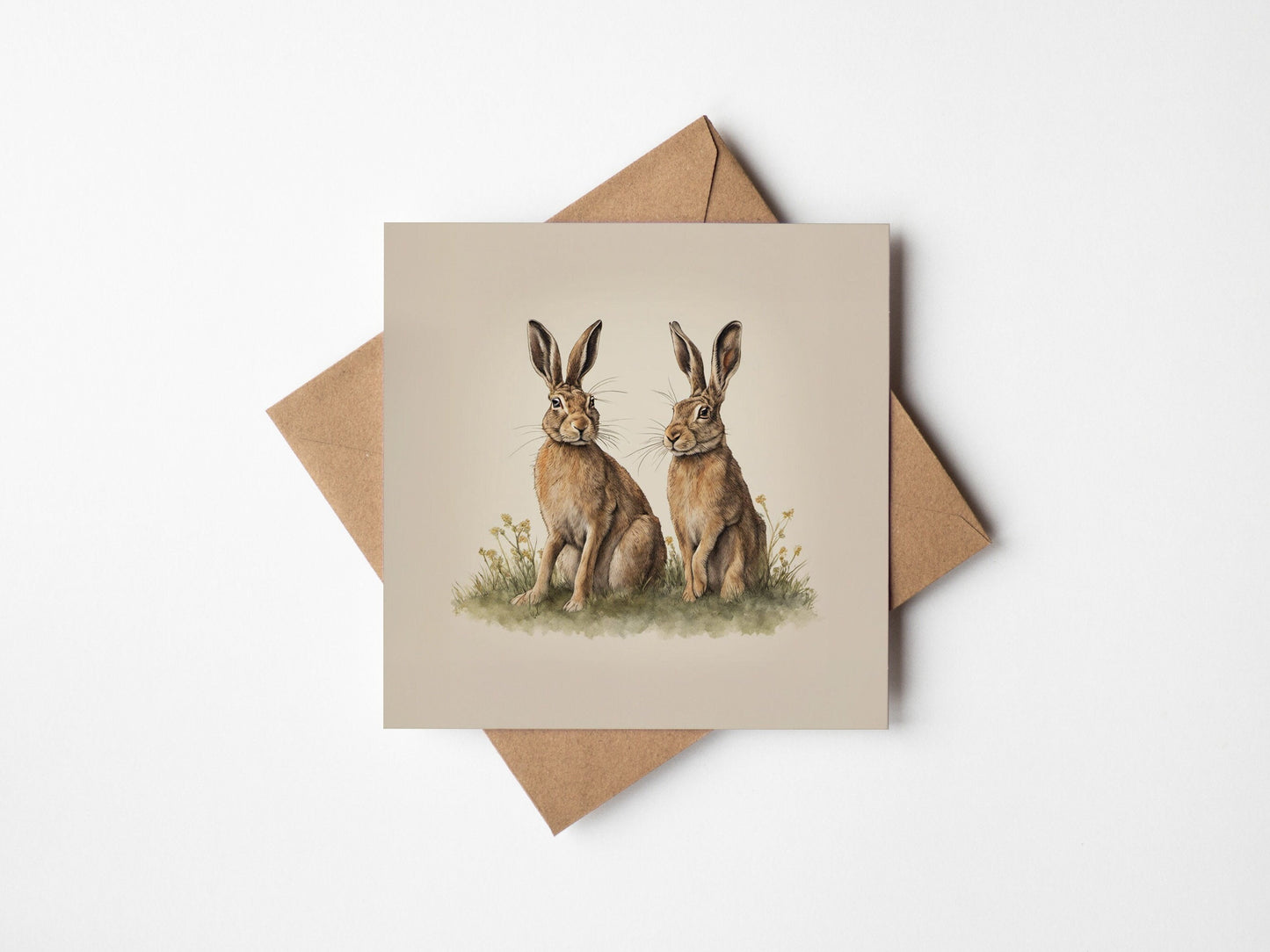 Two Hares Illustrated