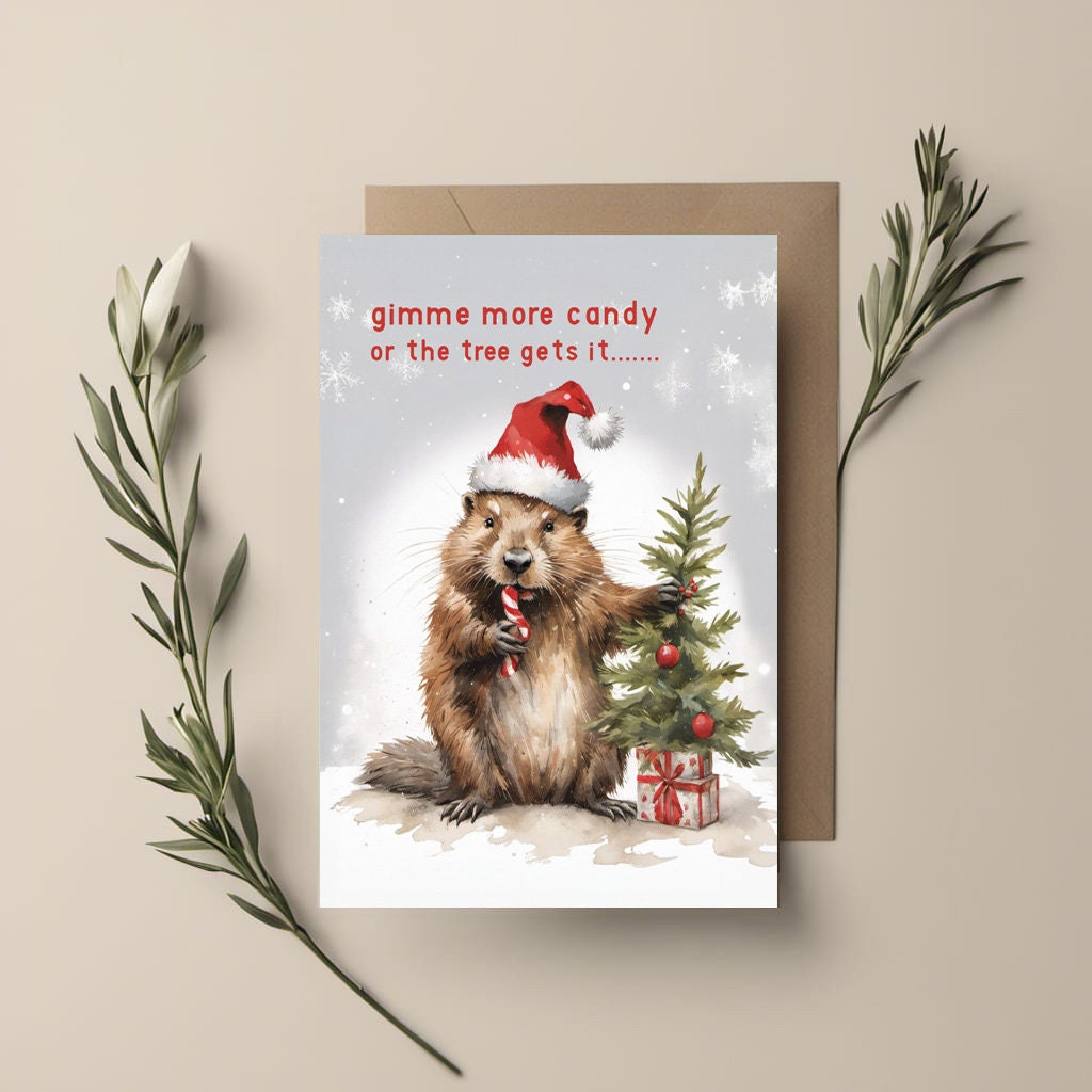 Funny Christmas Card - Animal Lovers Xmas Card