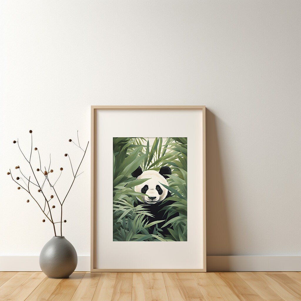 Jungle Panda Print